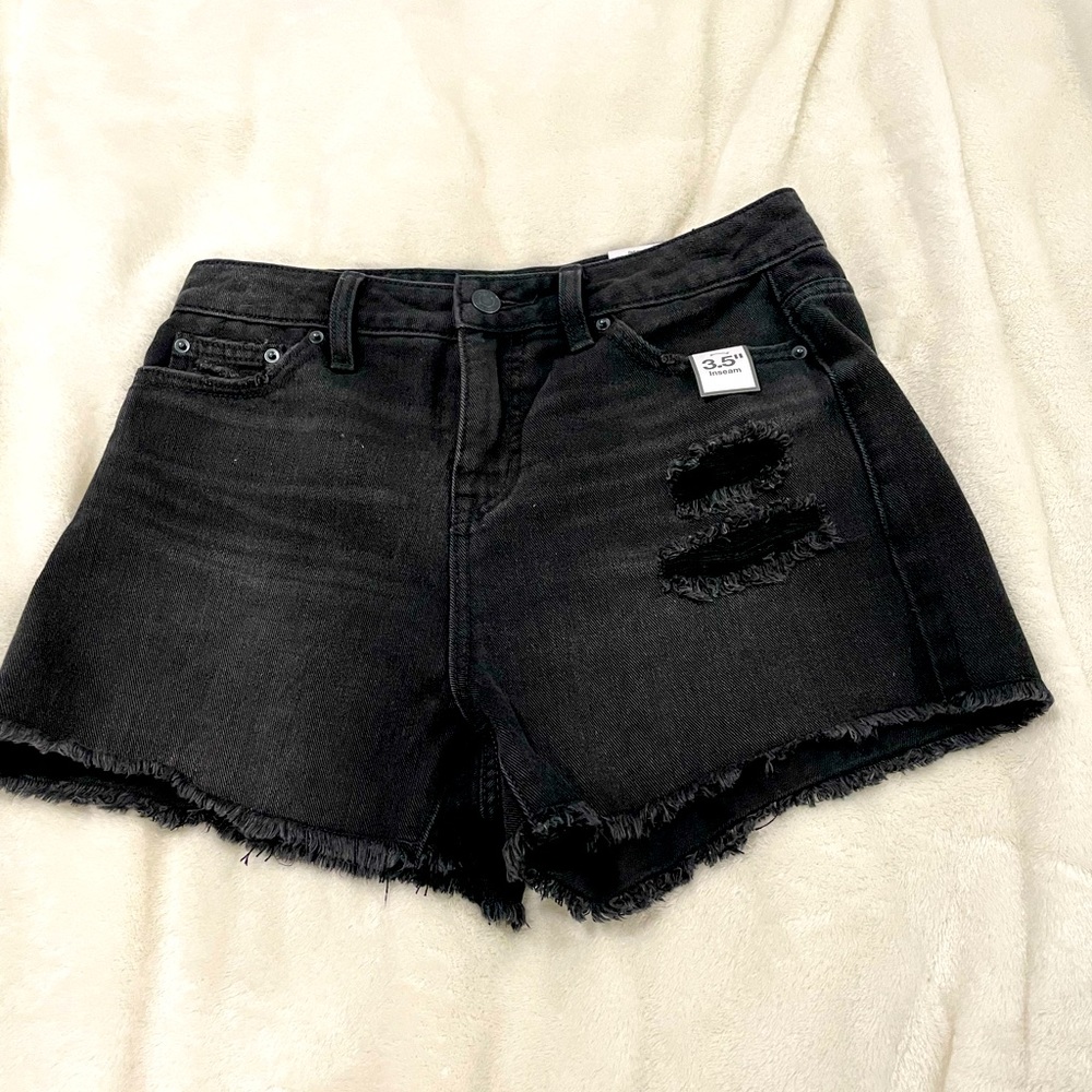 Time and Tru Black High Rise Shorts- Never worn